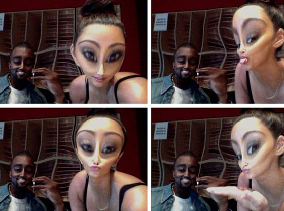Kim Kardashian, Kanye West, Twit Pic Kim Kardashian, Kanye West, Twit Pic